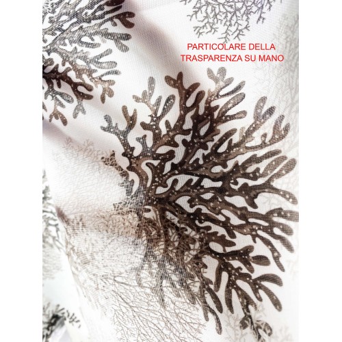 RIDEAU CORAIL beige cm.160x300 emballé MADE in ITALY lin mélange