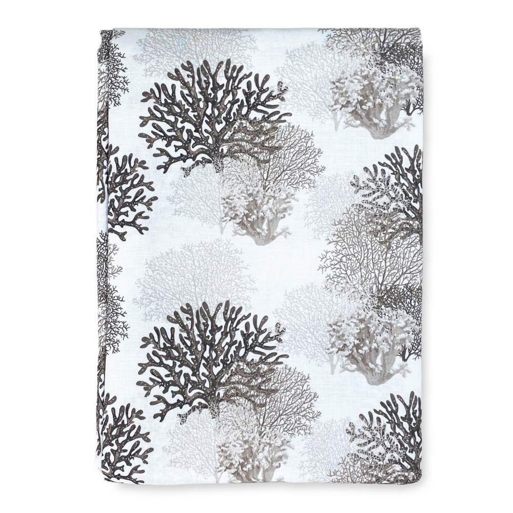 CORAL CURTAIN beige cm.160X300 made MADE in ITALY linen blend