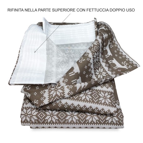 Tent with deer on beige