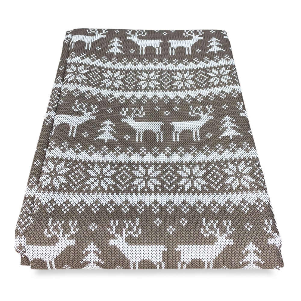 BEIGE TYROLEAN CURTAIN MESH cm.160X300 made MADE in ITALY linen blend