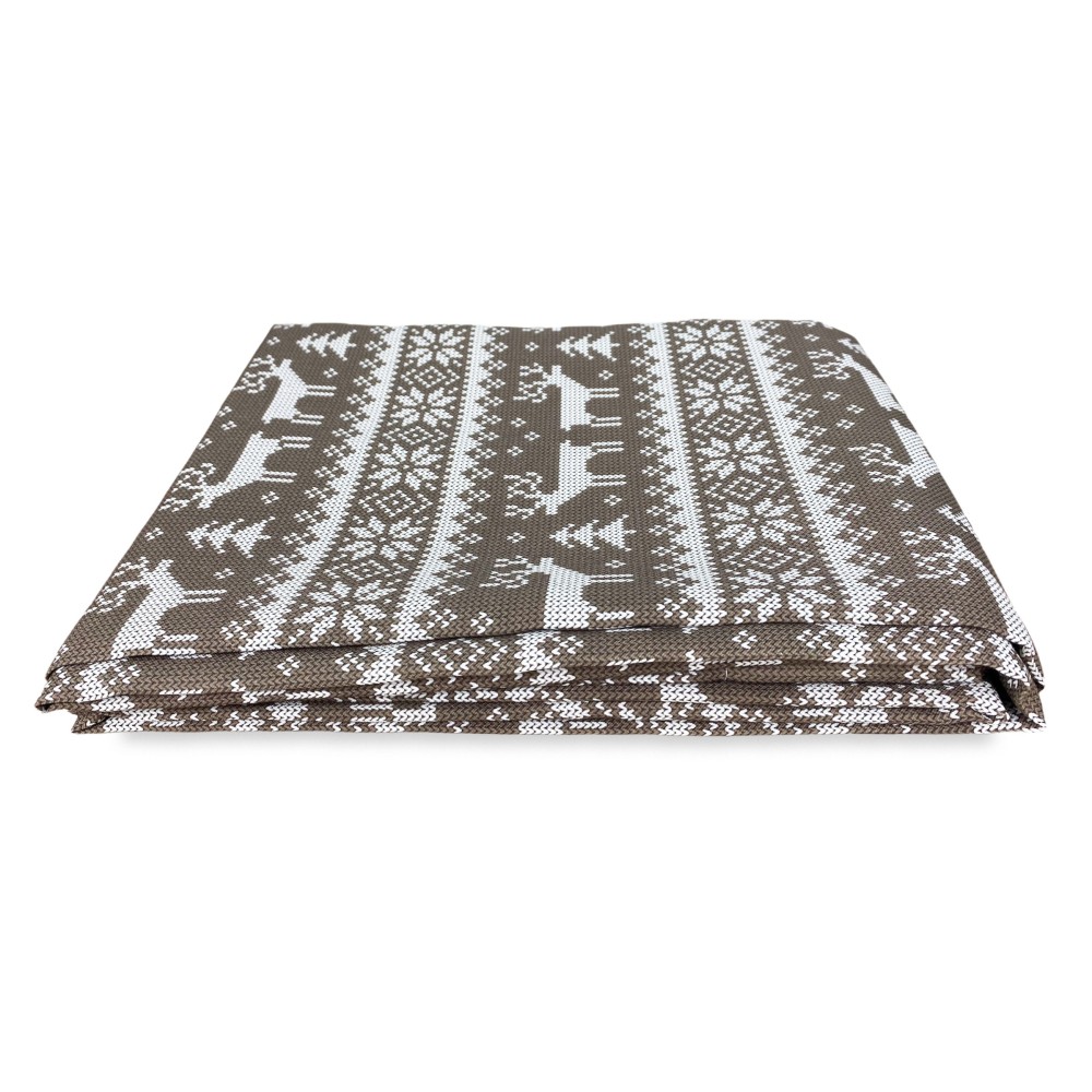 TENDA TIROLESE BEIGE MAGLIA cm.160X300 confezionata MADE in ITALY misto lino