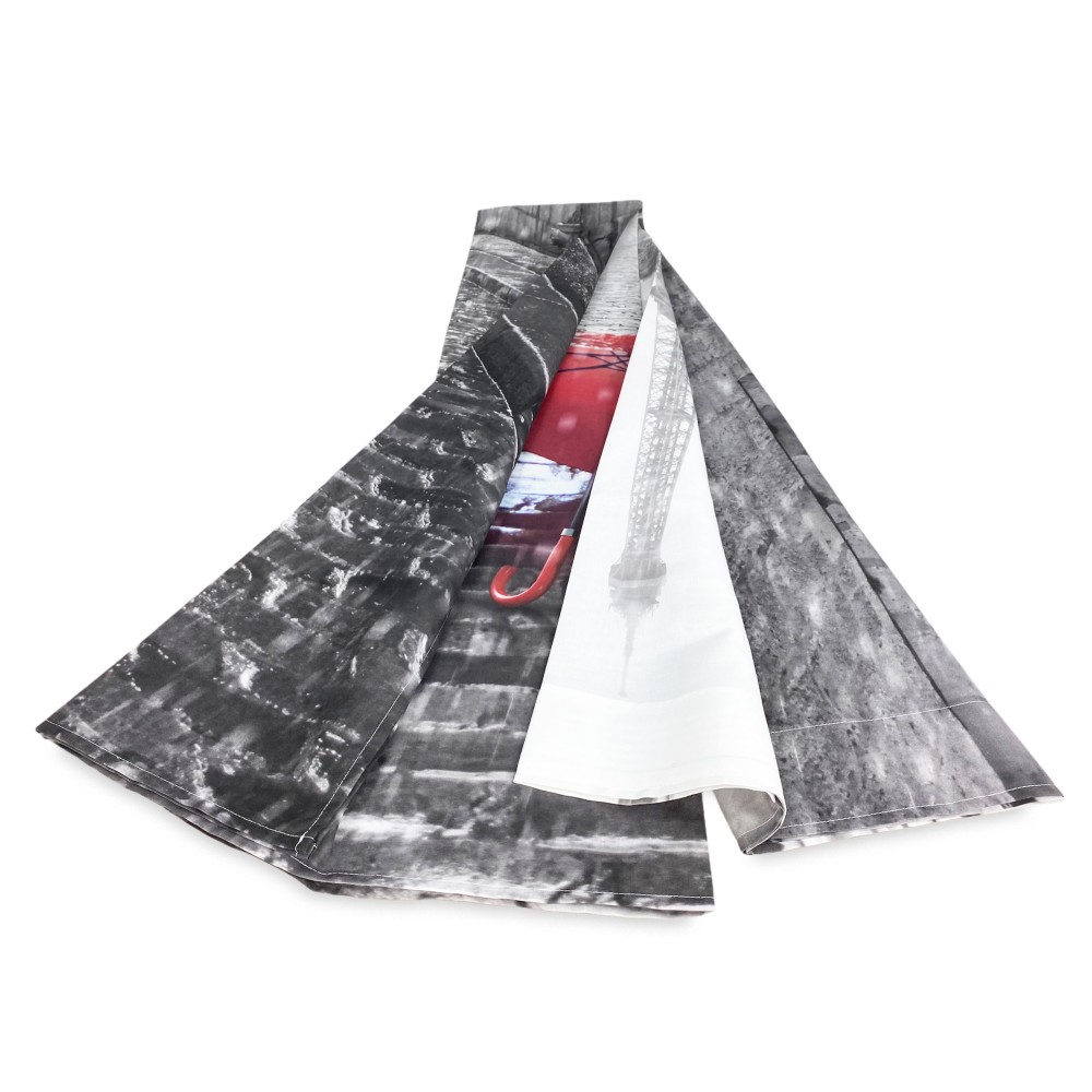 TENDA PARIGI CON L'OMBRELLO cm.160X240 confezionata MADE in ITALY misto lino