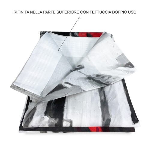 RIDEAUX VENISE PONTE INNAMORATI cm.160x300 emballé Made in ITALY mélange de lin