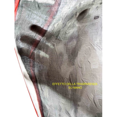 CORTINA VENECIANA PONTE INNAMORATI cm.160X300 hecha MADE en mezcla de lino ITALIA