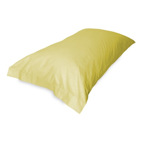 PAIRE de taie d'oreiller pour COUSSIN STRONG de couleur unie JUANE cm. 52X82