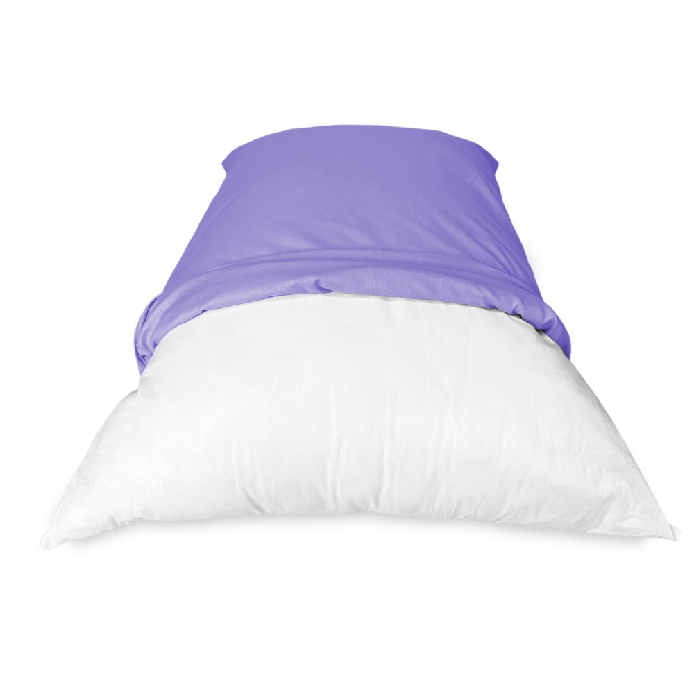 PAIR of pillowcase for STRONG PILLOW solid color LILAC cm. 52X82