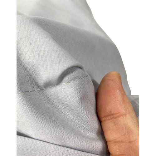 PAIR of pillowcase for STRONG pillow solid color GREY cm. 52X82