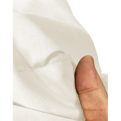 PAIR of pillowcase for STRONG solid color CREAM pillowcase cm. 52X82