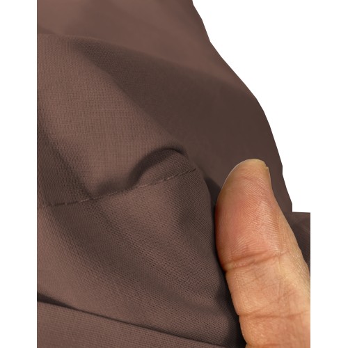 PAIR of pillowcase for STRONG solid color BROWN cm. 52X82