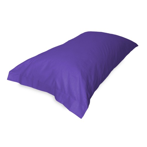 PAIR of pillowcase for STRONG solid color PURPLE cm. 52X82
