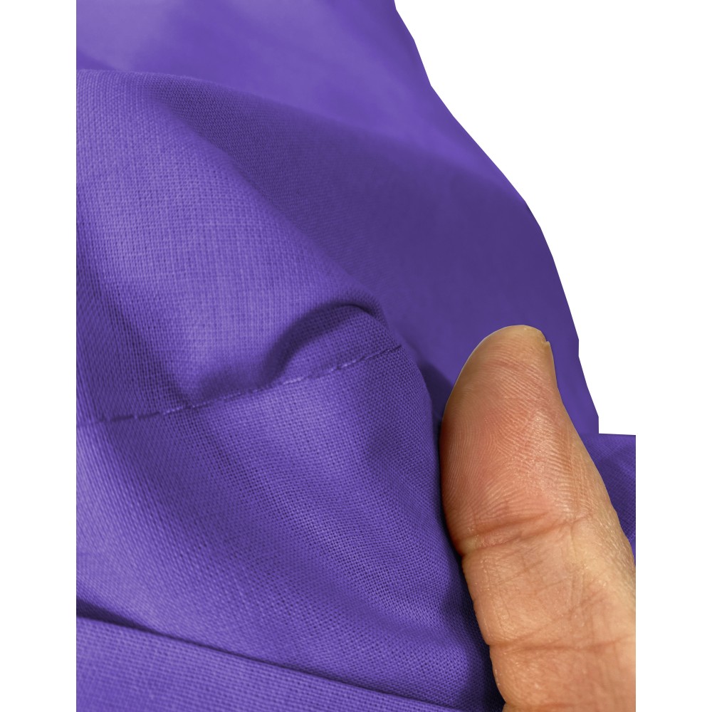 PAIRE LA TAIE DE L'OREILLER SOLIDE POURPRE CM. 52X82