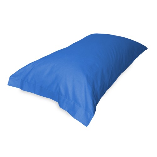 PAIR of pillowcase for STRONG solid color BLUE pillowcase cm. 52X82
