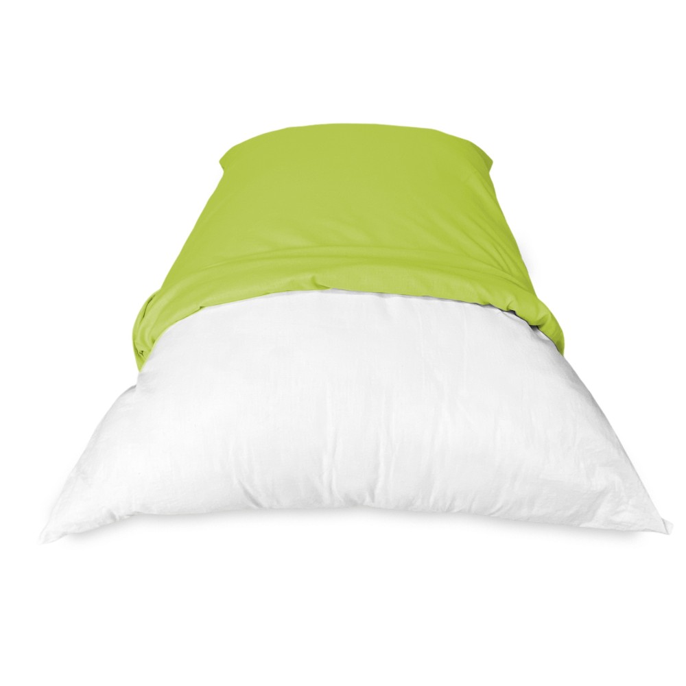 PAR de fundas de almohada para STRONG color sólido ACID GREEN cm. 52X82