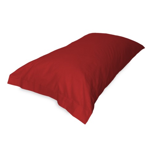 PAIR of pillowcase for STRONG solid color BORDEAUX cm. 52X82