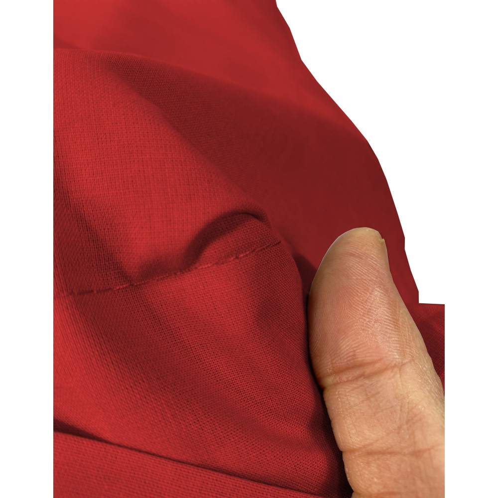 COPPIA federa per GUANCIALE STRONG tinta unita BORDEAUX cm. 52X82