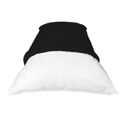 PAR de fundas de almohada para funda de almohada NEGRA de color sólido FUERTE cm. 52X82