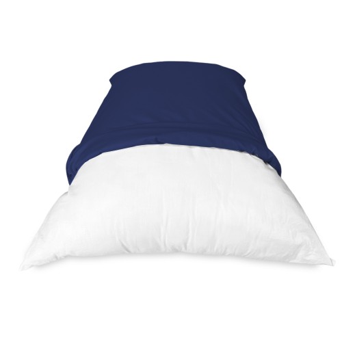 PAIR of pillowcase for STRONG PILLOW in DARK BLUE color cm. 52X82