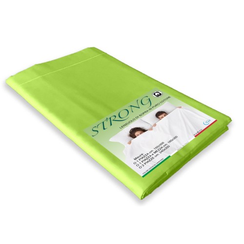 TOP SHEET CORDONETTO STRONG säuregrün made in Italy