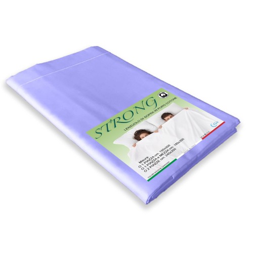 TOP SHEET CORDONETTO STRONG lilac made in Italy