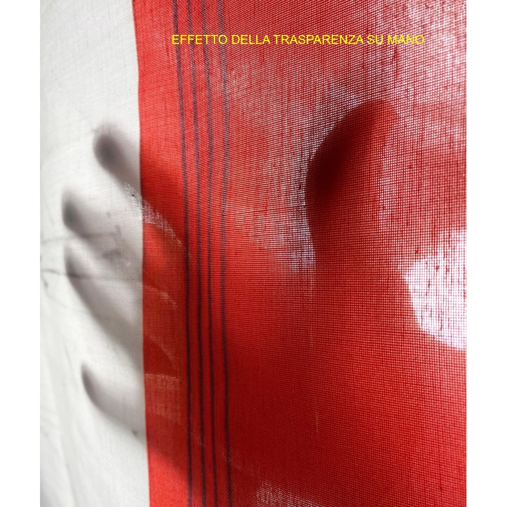 RIDEAU LONDON TÉLÉPHONE anglais 160x300 cm fabriqué en Italie lin mélangé