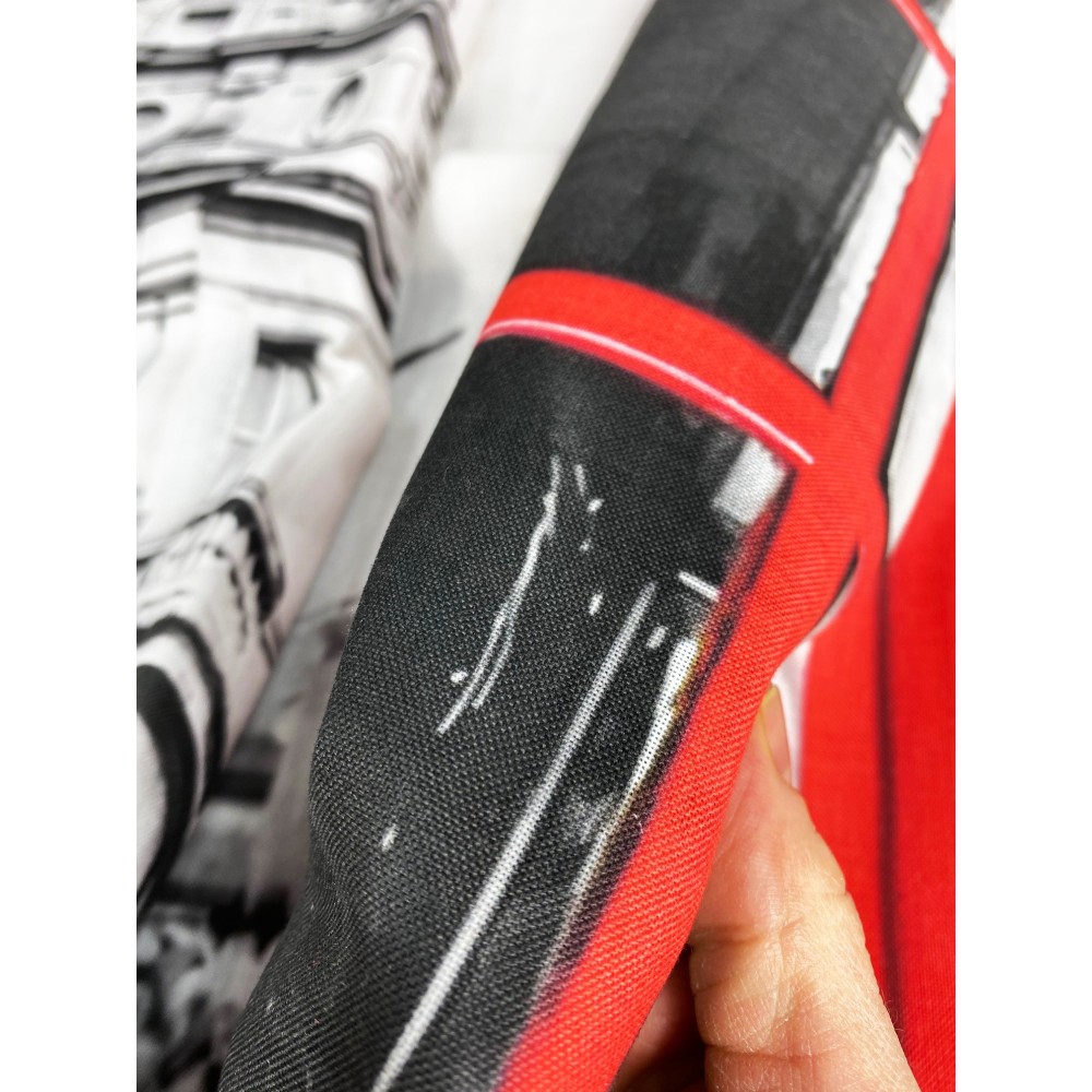 LONDON CORTINA DE TELÉFONO INGLÉS cm.160X300 hecho MADE en mezcla de lino ITALIA