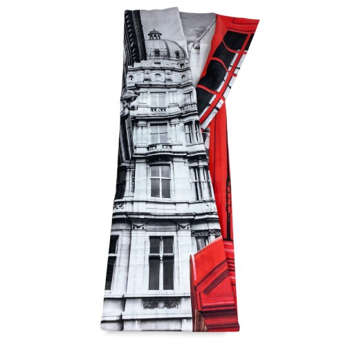 RIDEAU LONDON TÉLÉPHONE anglais 160x300 cm fabriqué en Italie lin mélangé