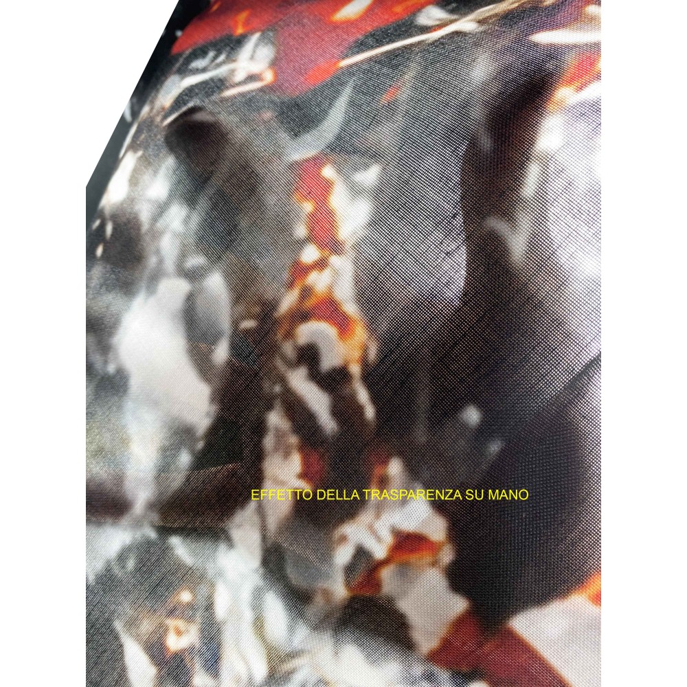 I LOVE PARIS CURTAIN cm.160X300 made MADE in ITALY linen blend