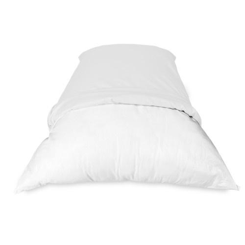 PAIR of pillowcase for STRONG solid color WHITE pillowcase cm. 52X82 made in Italy