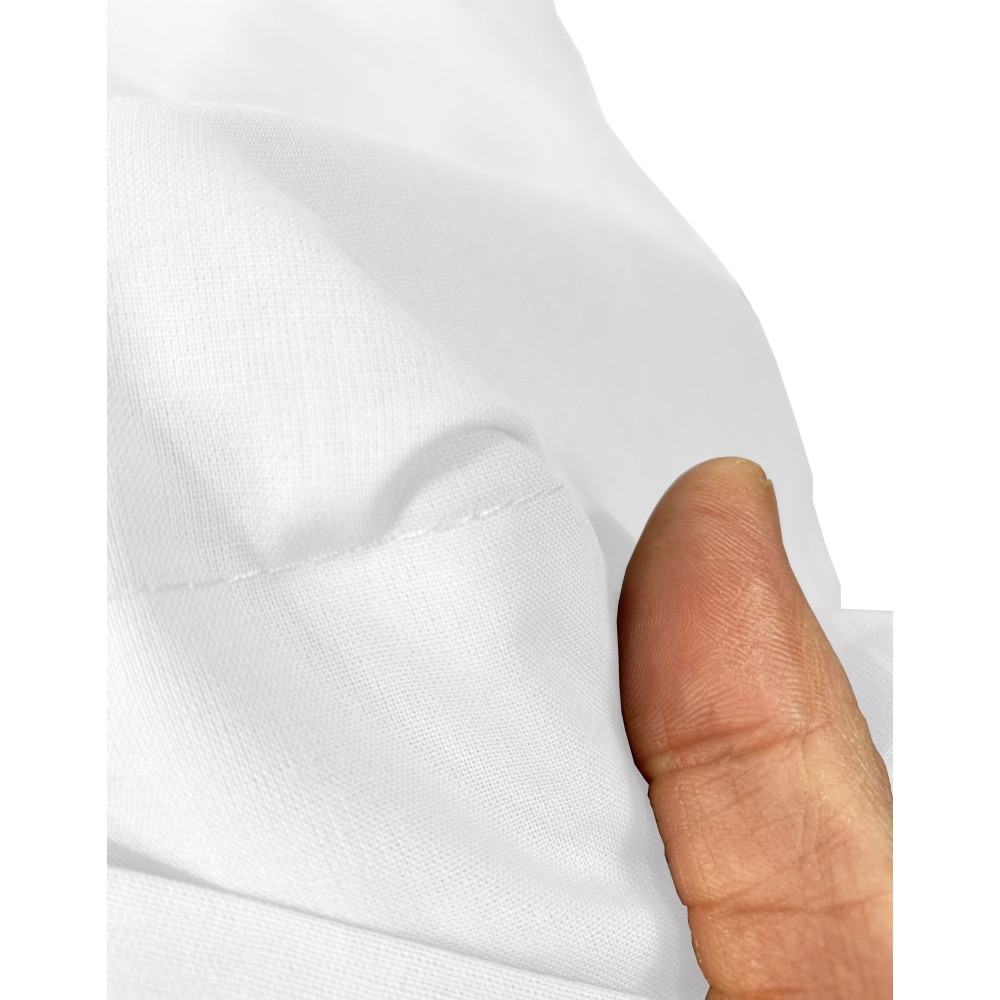 PAR de fundas de almohada para funda de almohada BLANCA de color sólido FUERTE cm. 52X82 hecho en Italia