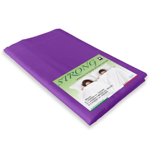 TOP SHEET CORDONETTO STRONG purple made in Italy
