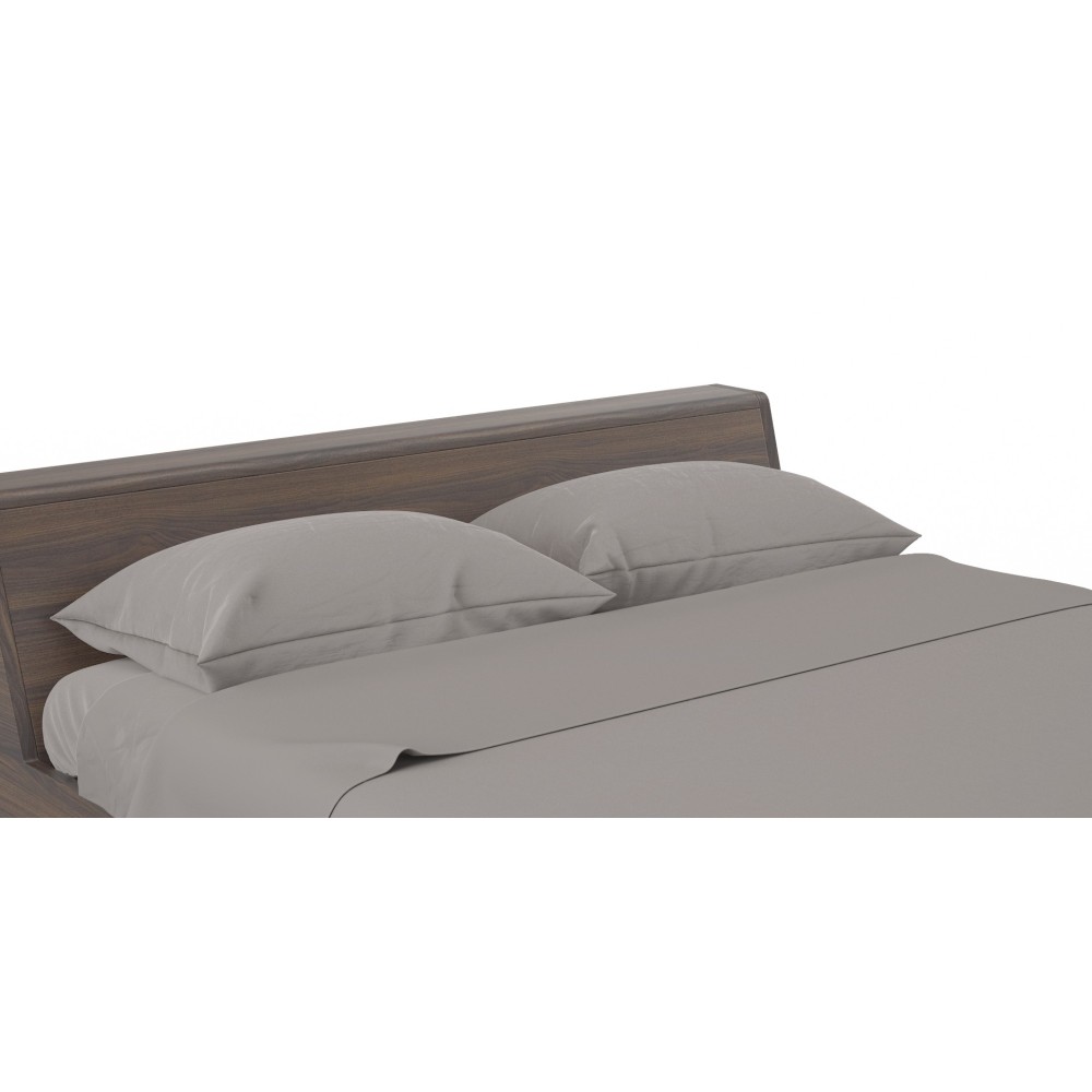 SHEET SET STRONG SHEETS plain color DOVE GREY pure COTTON Made in Italy