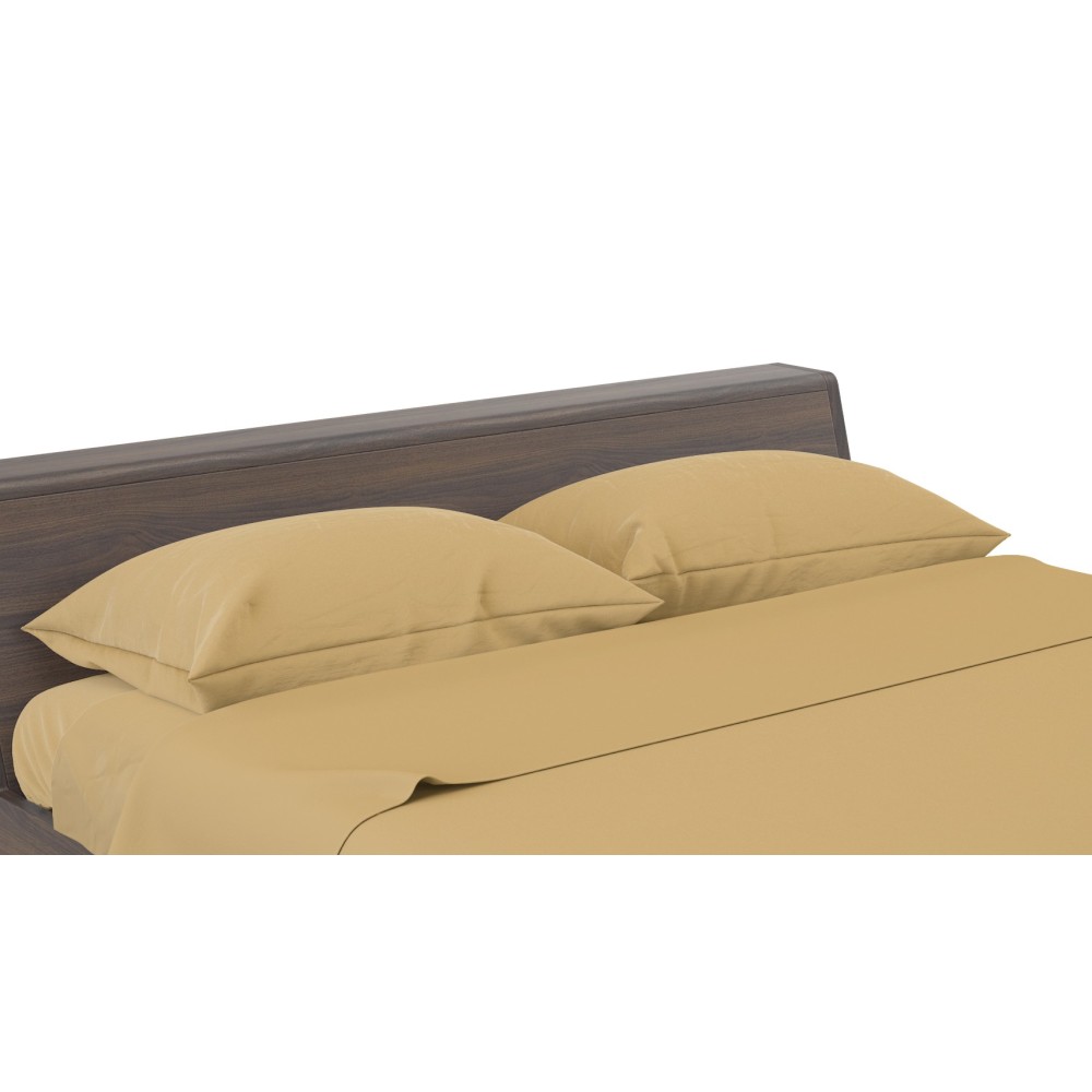 SHEET SET STRONG SHEETS solid color OCRA pure COTTON Made in Italy