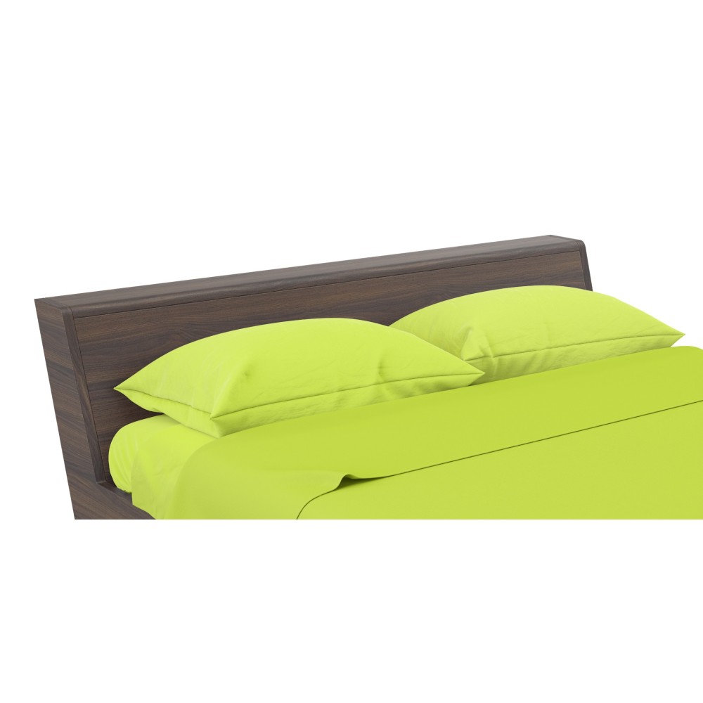 SHEET SET STRONG SHEETS solid color ACID GREEN pure COTTON Made in Italy