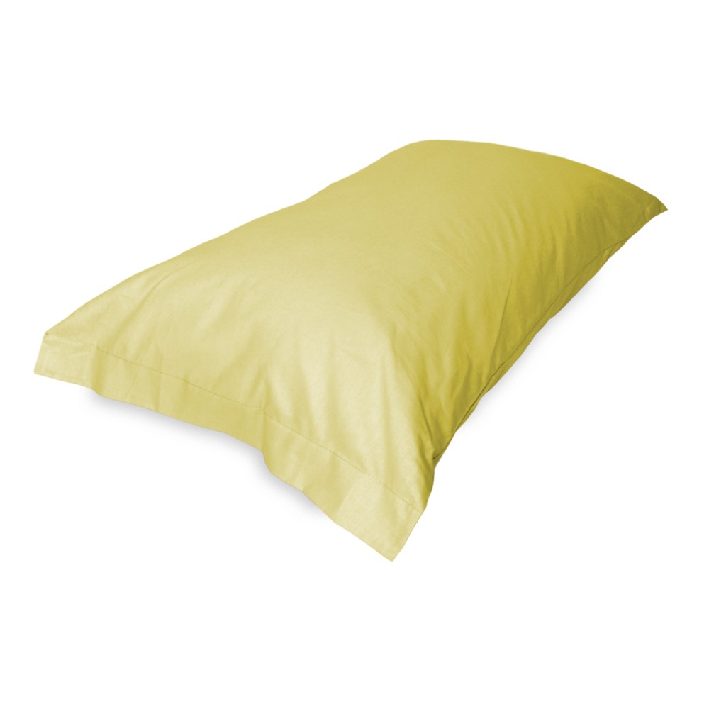 Set de Draps de Lit en Coton en couleur unie jaune STRONG fabriqué en Italie