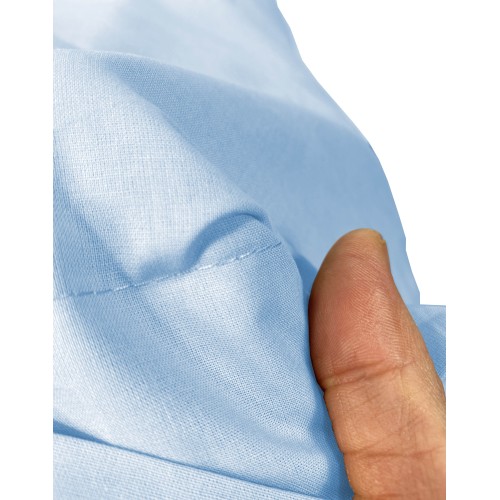 STRONG SHEETS sheet set solid color LIGHT BLUE pure COTTON Made in Italy
