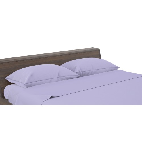 SHEET SET STRONG SHEETS solid color LILAC pure COTTON Made in Italy