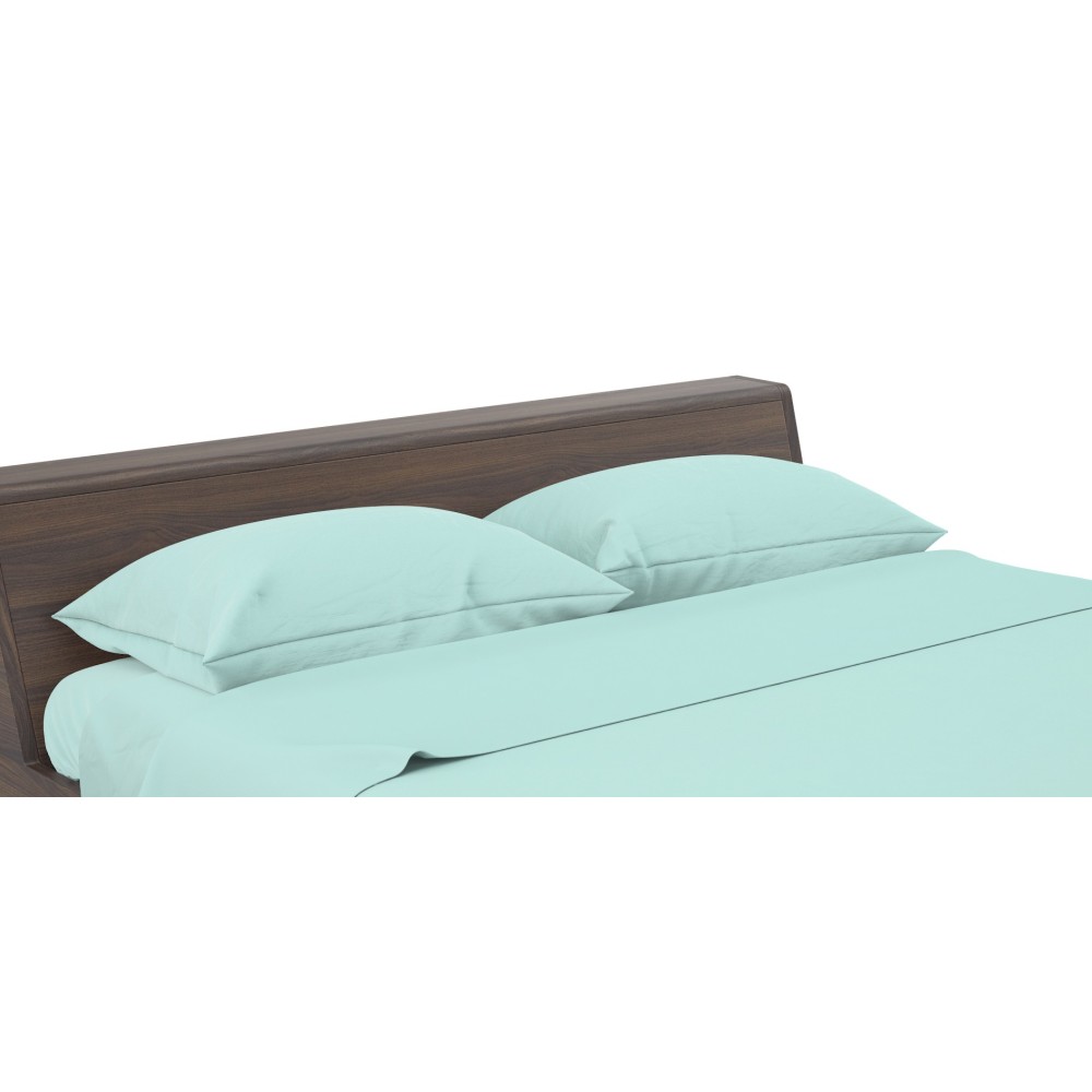 Set de Draps de Lit en Coton en couleur unie vert clair STRONG fabriqué en Italie