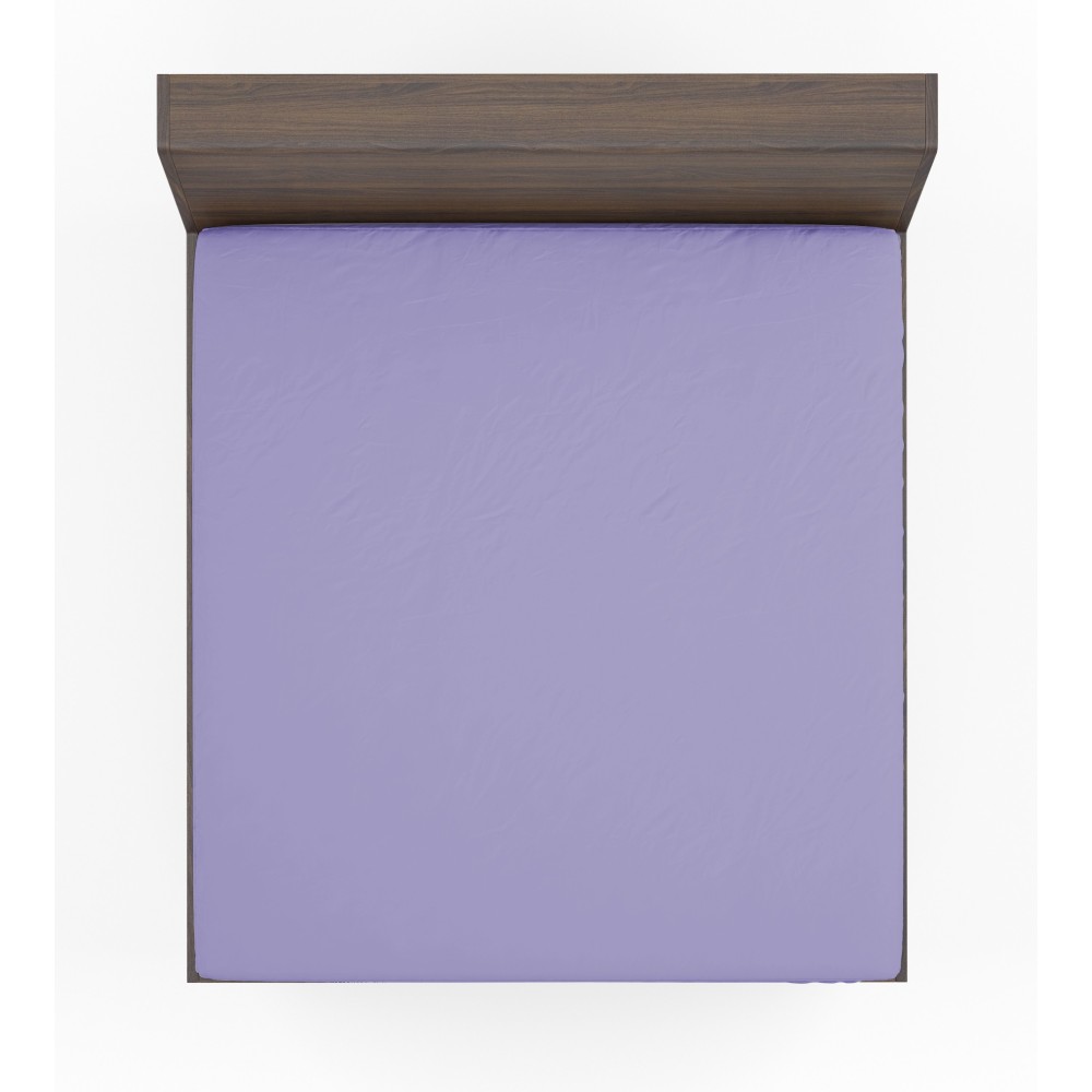 SHEET with CORNERS STRONG solid color LILAC made in Italy