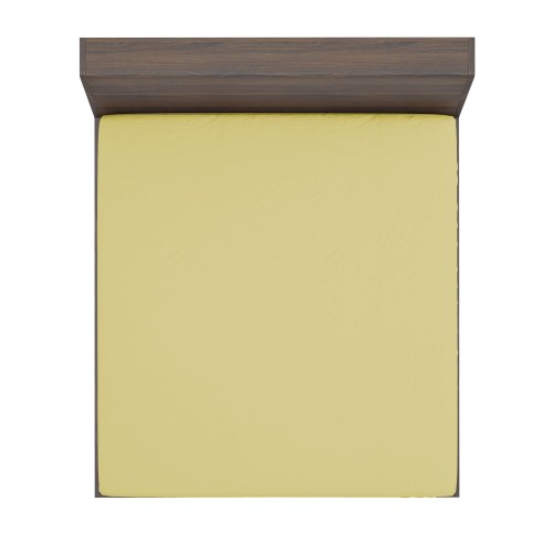 SHEET with CORNERS STRONG solid color YELLOW made in Italy