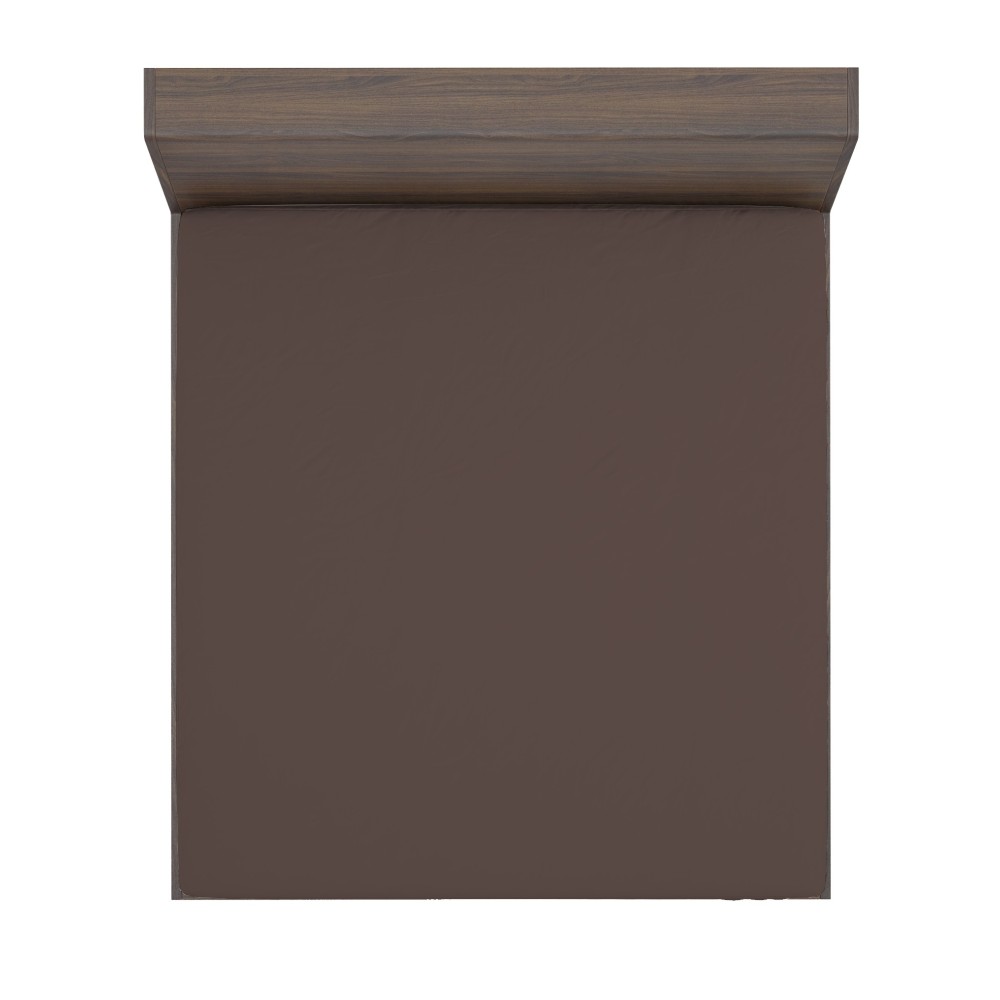 FITTED SHEET STRONG solid color BROWN made in Italy