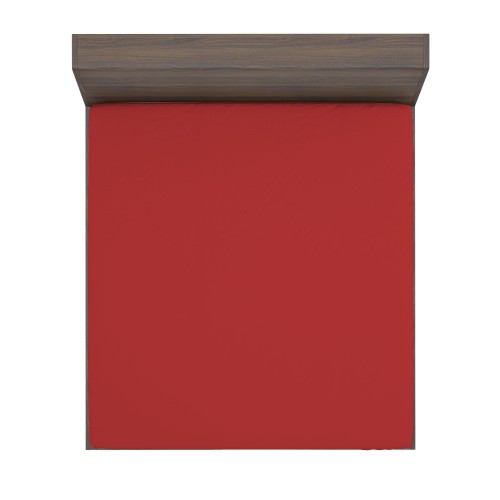 FITTED SHEET with STRONG solid color BORDEAUX made in Italy
