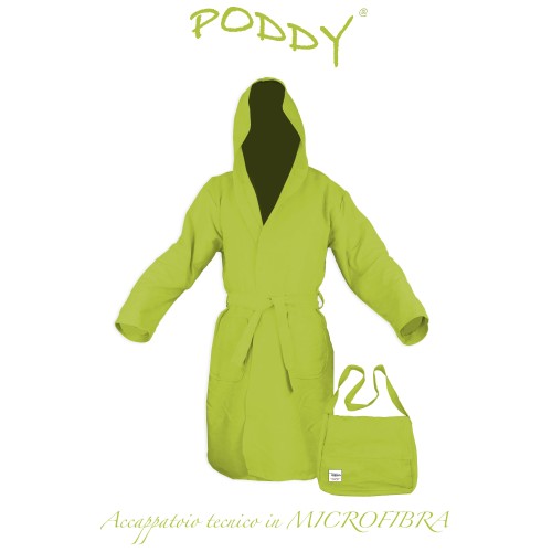 MICROFIBER PODDY TECHNICAL BATHROBE lime green