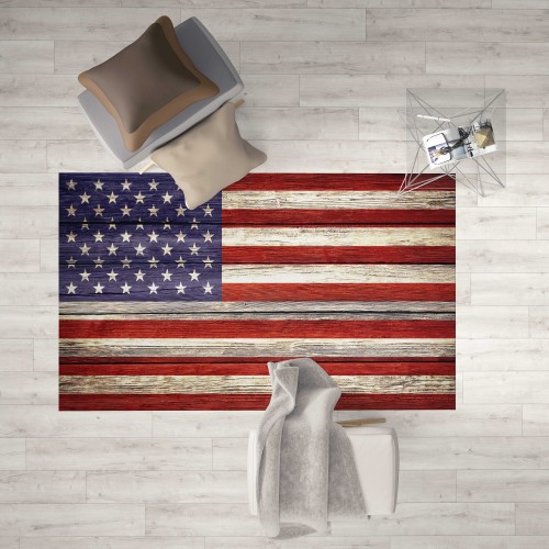 ALFOMBRA HD FANTASY dormitorio y salón modernos AMERICAN VINTAGE FLAG