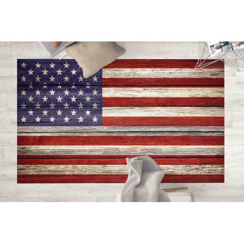 ALFOMBRA HD FANTASY dormitorio y salón modernos AMERICAN VINTAGE FLAG