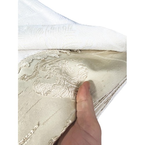 BEDSPREAD WITH GOLD SATIN double bed IDEA WEDDING