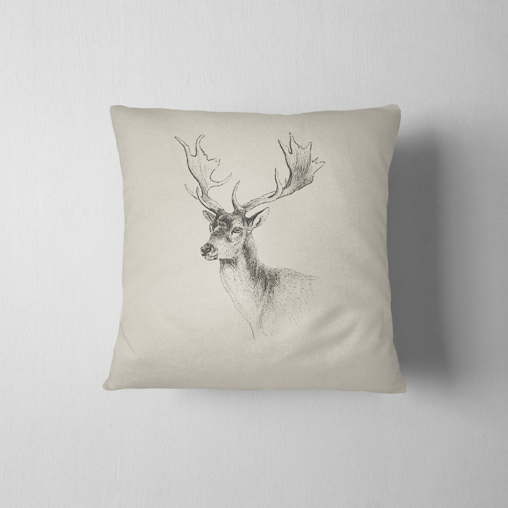 Coussin meubles tyroliens BEIGE DEER ECRÙ cm. 40x40