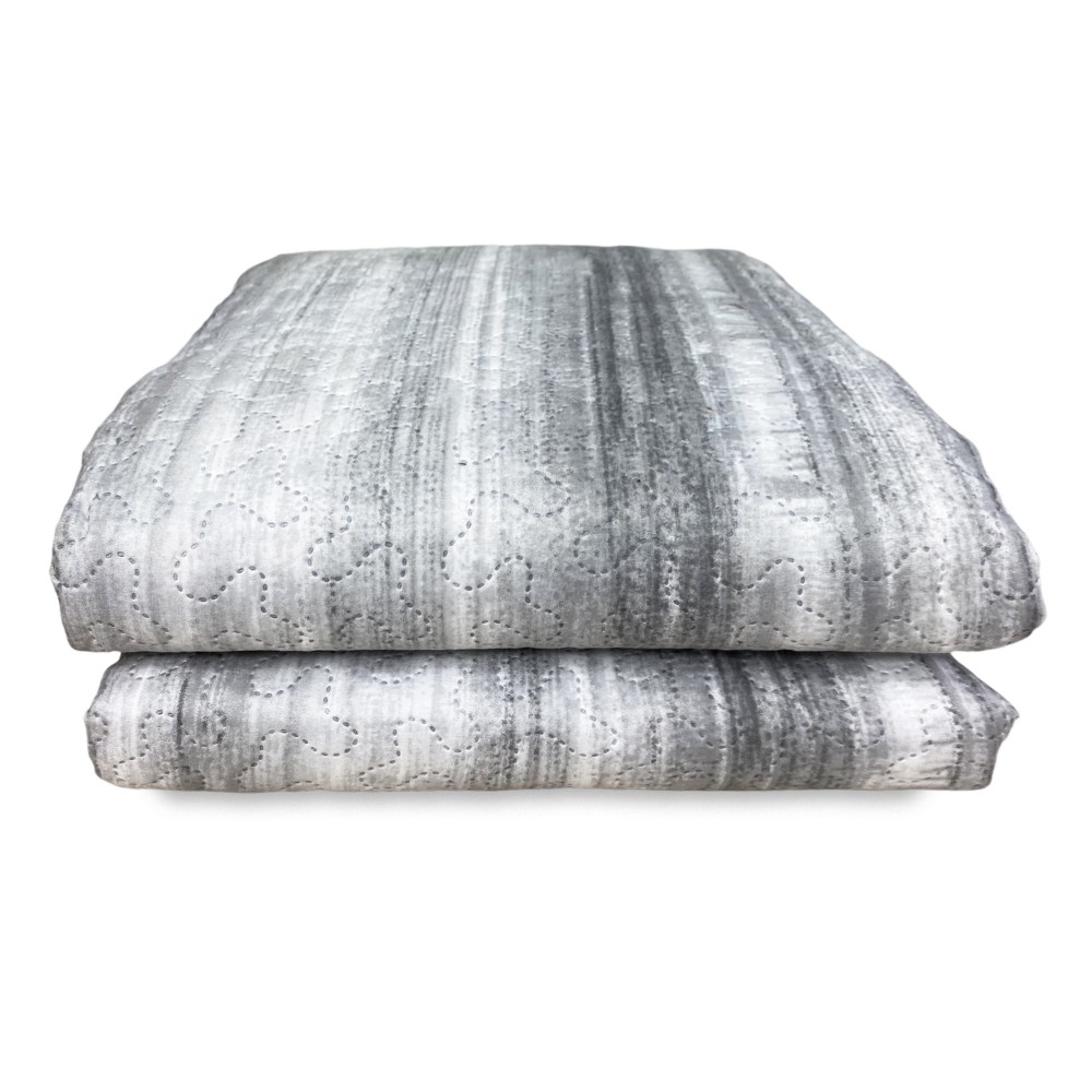 Colcha acolchada ART gris sombreado