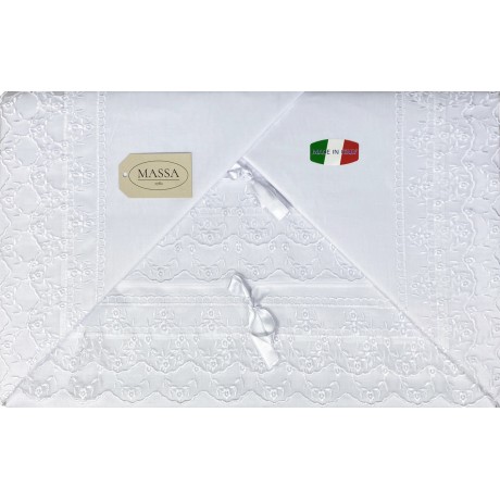 SHEET WITH WHITE ORGANZA...