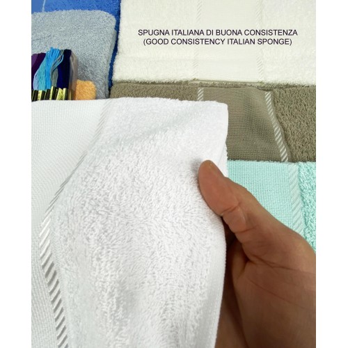 Set de Toallas Terry Aida Lienzo para Bordar Punto de Cruz 1+1 Cara E INVITADA con Hilo Gratis