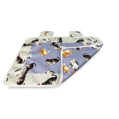 OVEN COVER OVEN COVER KITTENS DARK GREY